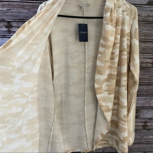NWT Lucky Brand Women's‎ Camo Print Open-Front Cardigan Sweatshirt Size S - Picture 7 of 12